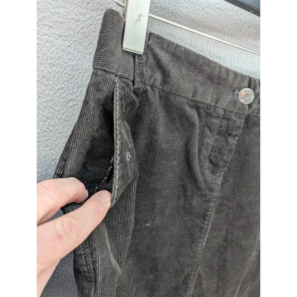 J. Crew Skirt Womens Size 4 Corduroy Pencil Brown Zip Stretch Classic Y2K‎ Retro